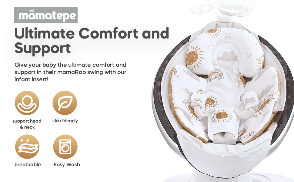 Mamatepe Infant Insert Compatible with 4moms Mamaroo