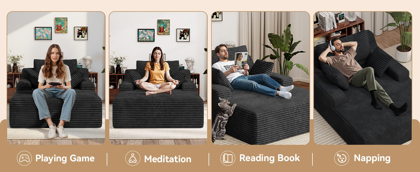 oversized lounge chaise sofa bed