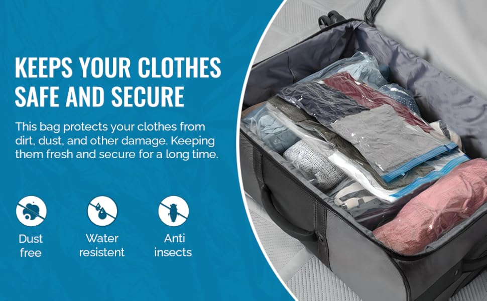 foldable lock sheet must haves vacpack basic cloth set essential zipper locks traveling sealers