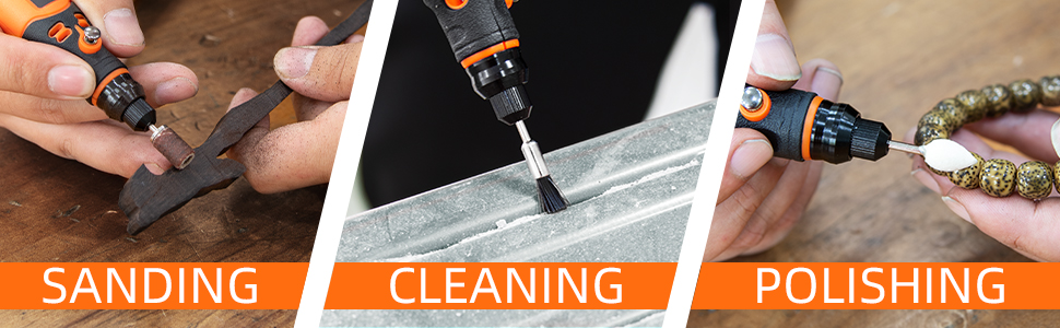 sanding cleaning polishing