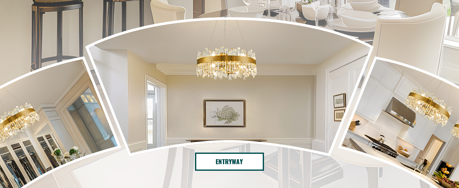 modern gold crystal raindrop chandelier brass crystal pendant ceiling light for dining living room