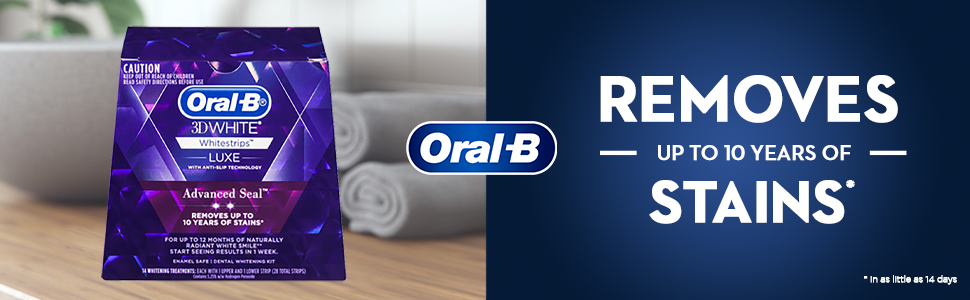 Oral-B 3D White Luxe Advance Seal Whitestrips, 14 Teeth Whitening  Treatments : Amazon.com.au: Health, Household & Personal Care