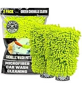 Chemical Guys MIC49302 Chenille Premium Scratch-Free Microfiber Wash Mitt, Lime Green, 9.6" x 2.3...