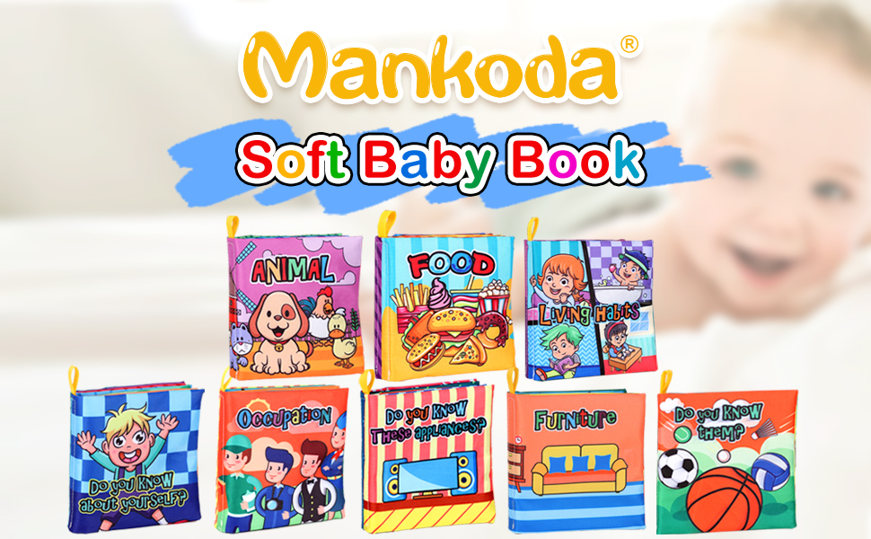 Mankoda Baby Books 0612 Months, 8PCS Best Baby Books