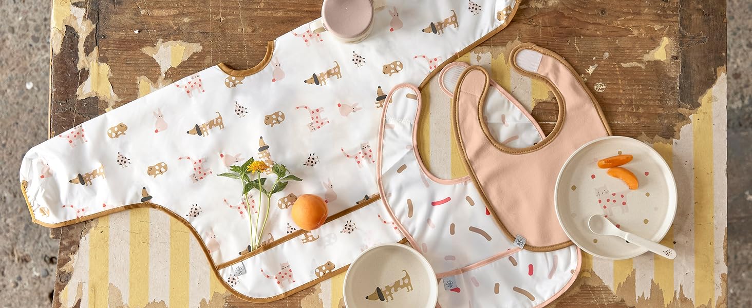 Long Sleeve Bib 2 pcs Little Mateys