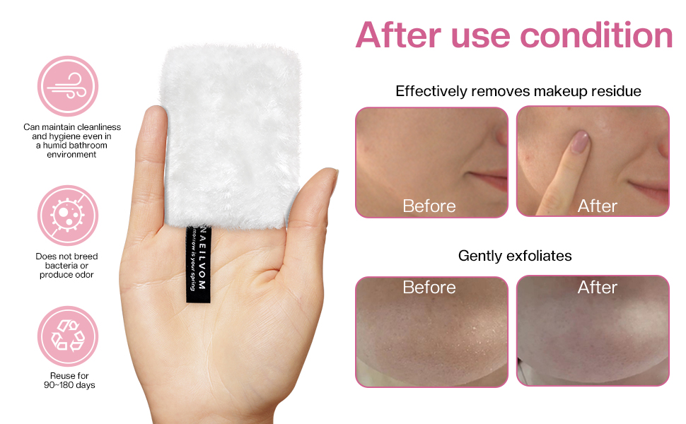 Reusable makeup remover cloth