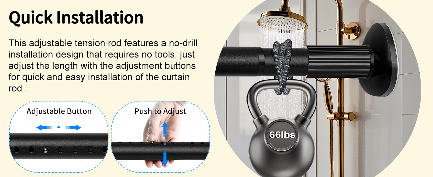 tension curtain rod