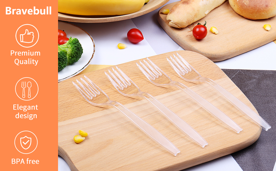 Plastic Forks,Ideal for Party,Sturdy and Durable