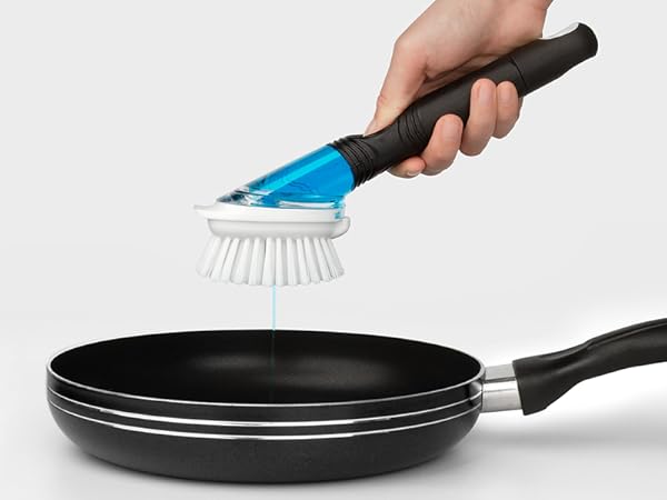 MR.SIGA dish soap dispenser brush, black, 1 Set