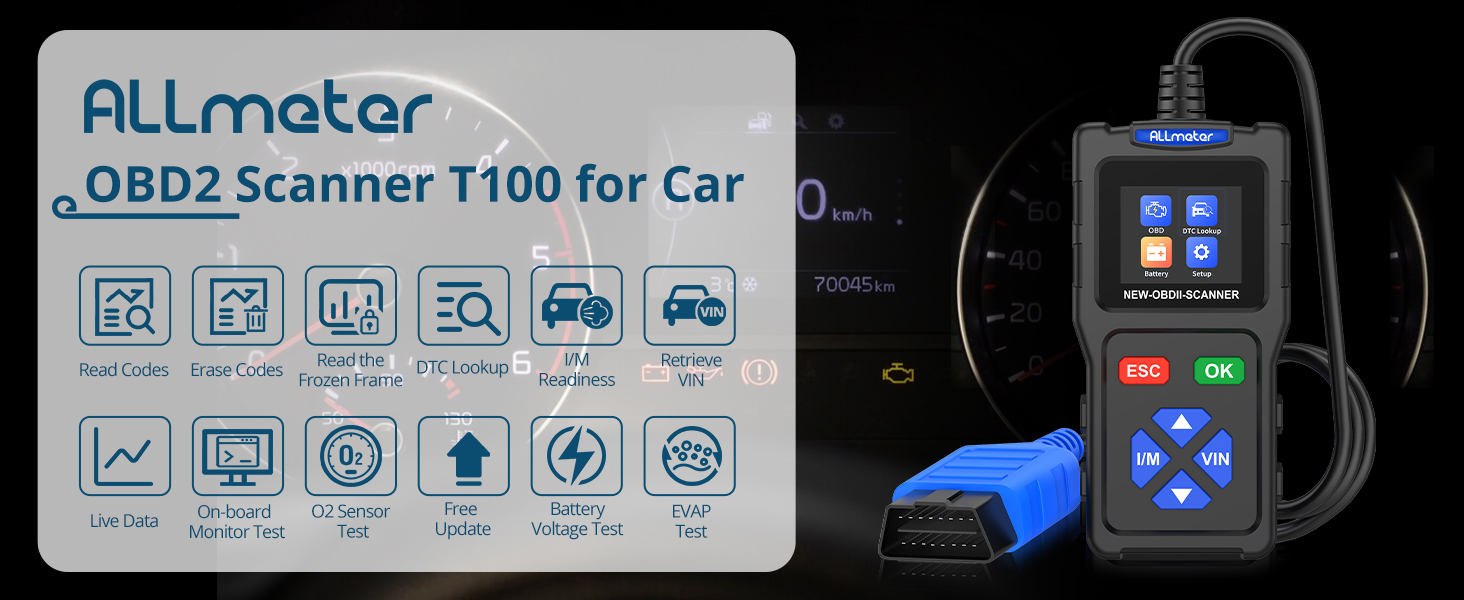 OBD II Scanner Car Engine Fault Code Reader CAN Diagnostic Scan Tool obd2 scanner obd 2