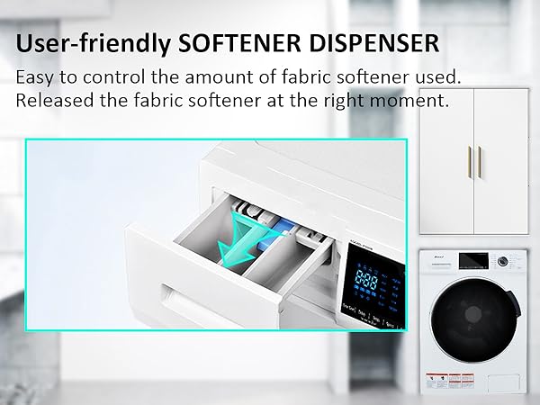 Amazon.com: 多合一洗衣機和烘乾機組合24 英吋(約60.0 公分),2.7