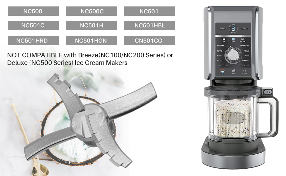 nc501 Outer Bowl Lid with Paddle