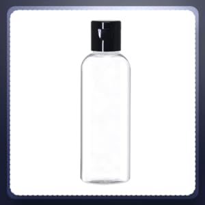 Clear Plastic Bottles Refillable Travel  Cosmetic Travelling Containers Squeeze Bottles