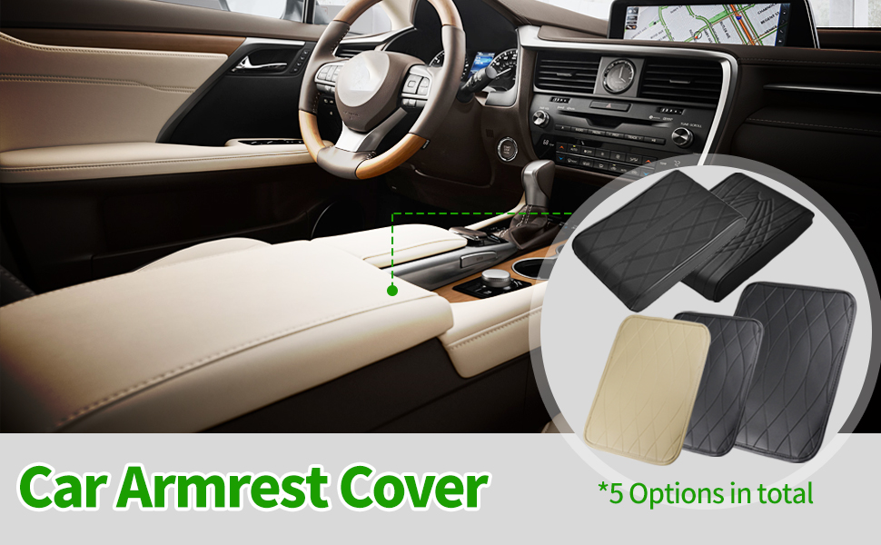 ZEJUN Center Console Cover, Car Armrest Cover Armrest Cover