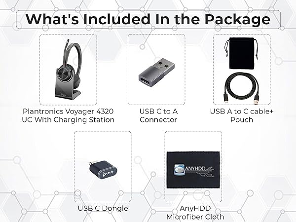 S*Y様 Poly Voyager 4320 USB-C Poly Voyager 4320 UC Hi-Fi Stereo Bluetooth Headset w