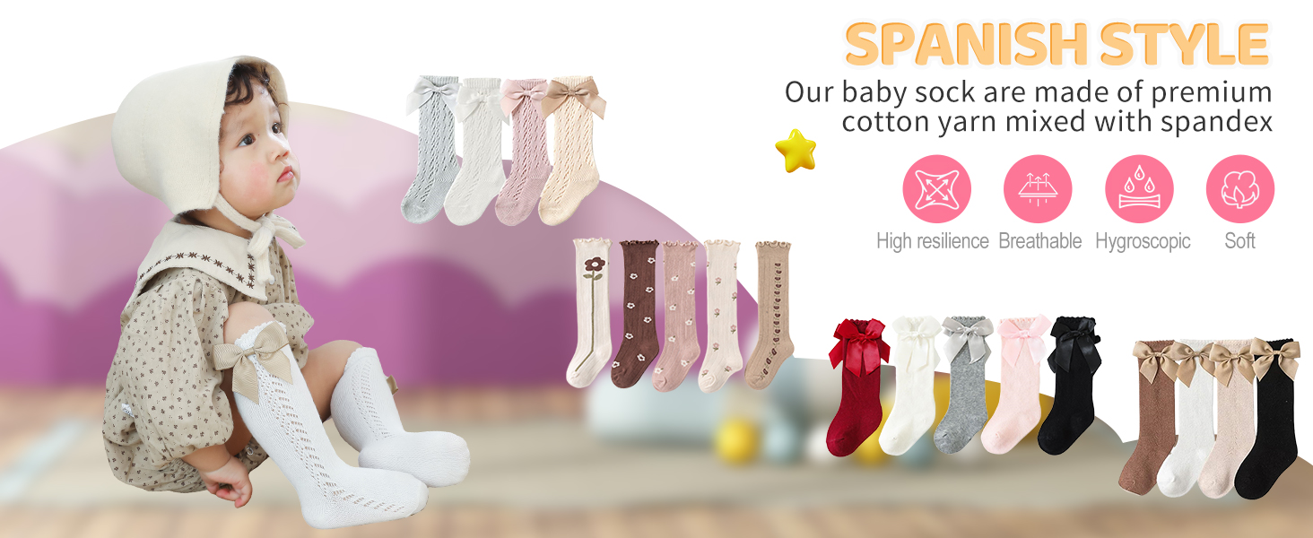 Little Girls Knee High Socks