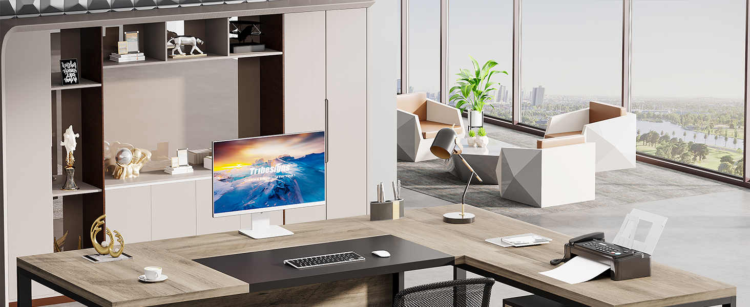L-Shaped Executive Desk
