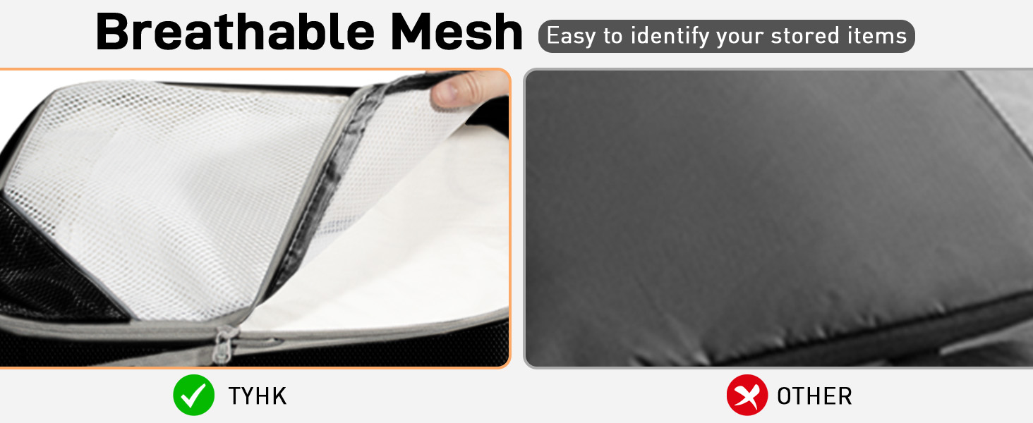 compression packing cubes for travel