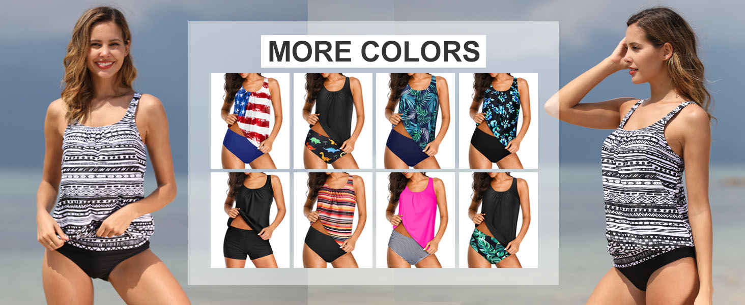 Loose Fit two piece tankini