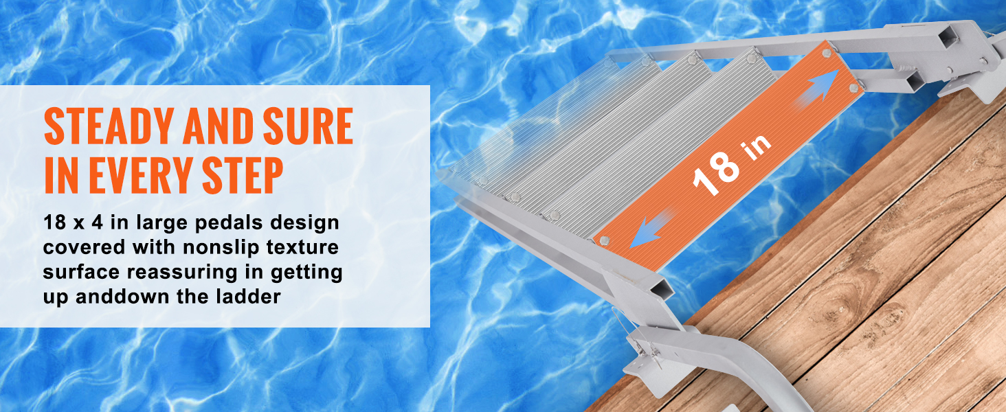 pontoon boat boarding ladder