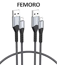 Micro USB Cable 1 Ft 2Pack