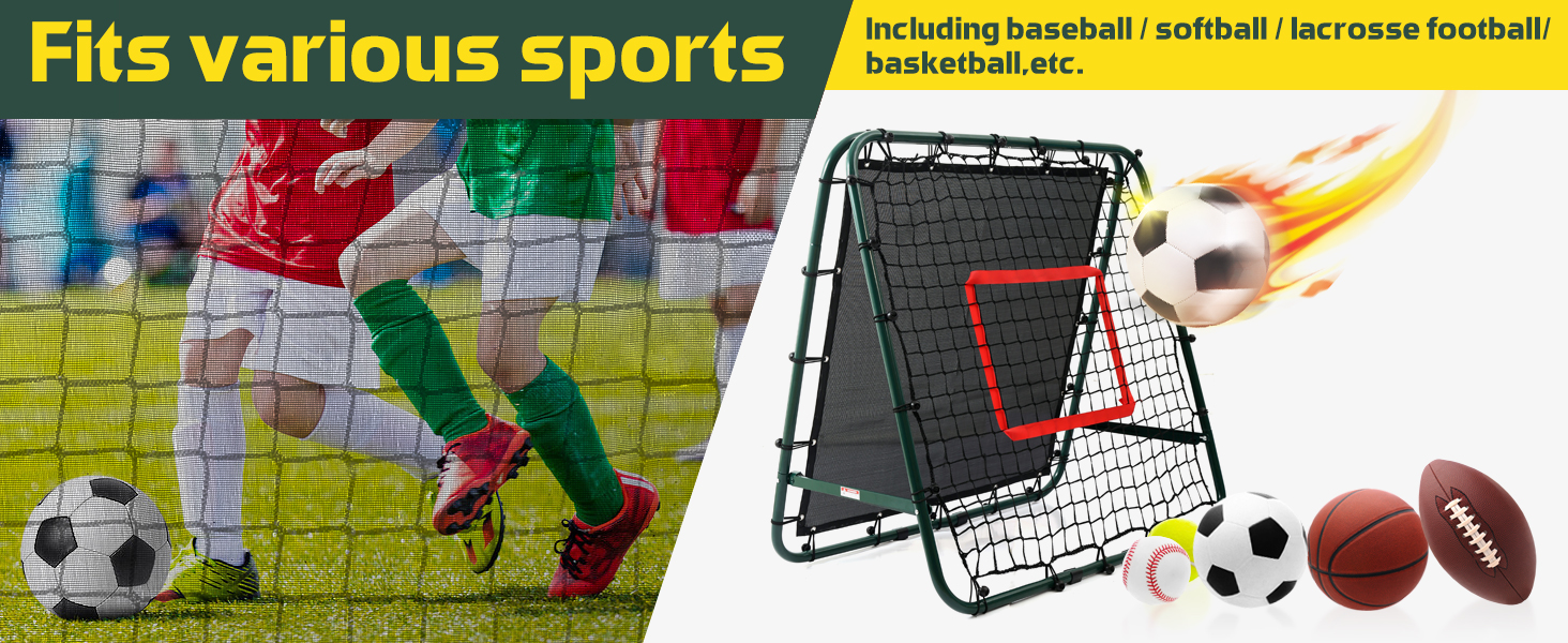 Amazing Tour Double Sided Rebounder Net Football Training Equipment,Soccer Goal Kickback Target
