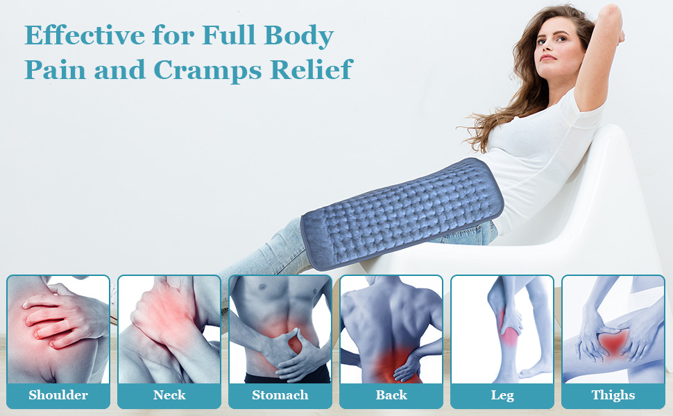 Heating Pad for Back Pain and Cramps Relief Extra Large