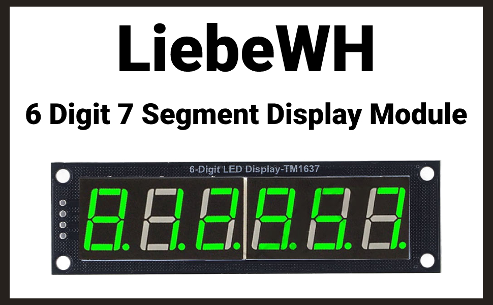 Amazon.com: 6 Digit 7 Segment Display Module LED Display