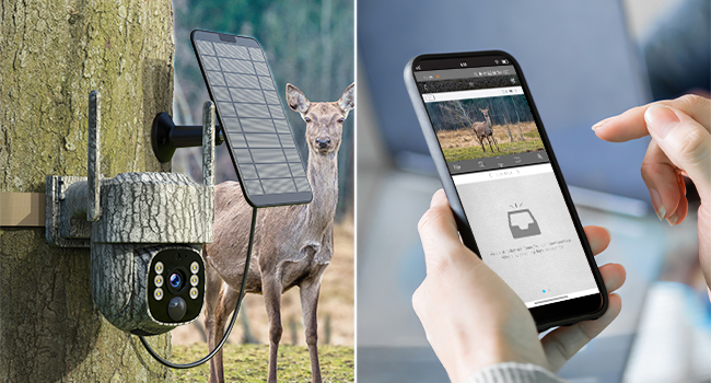 trail camera game camera cellular 4G solar wireless hunting sends picture