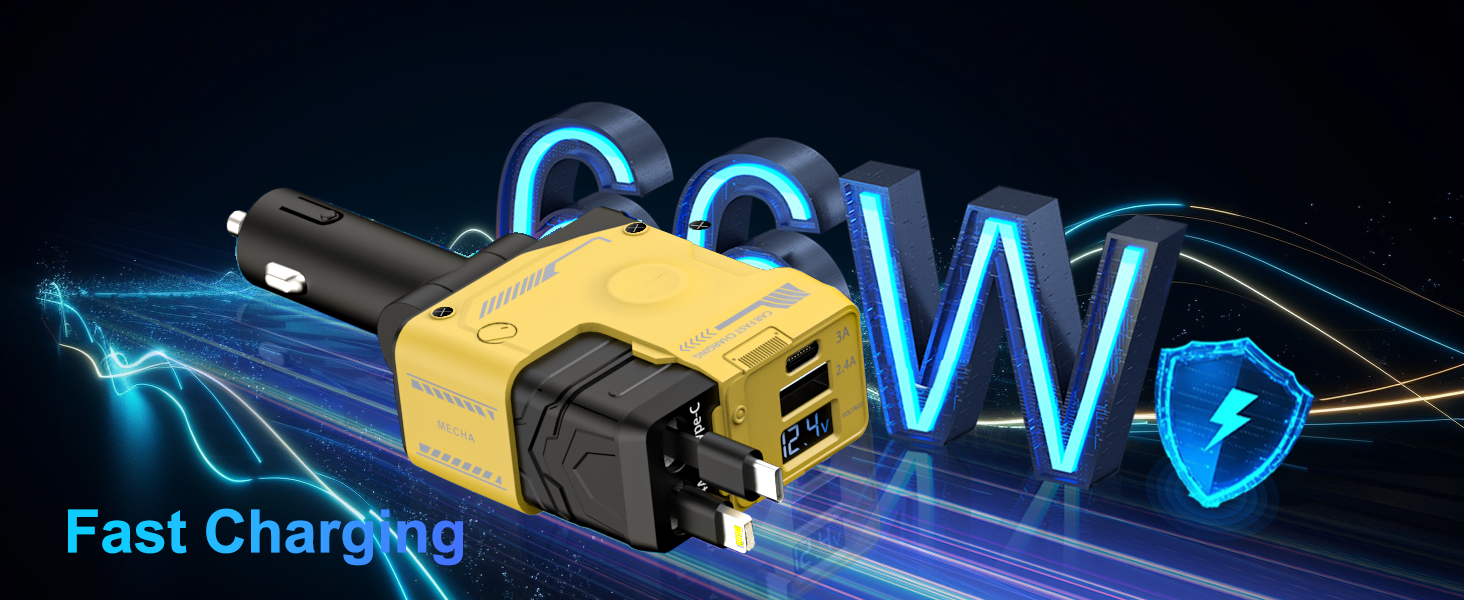 IRILEKI Car Charger with Car Accessories (Car Window