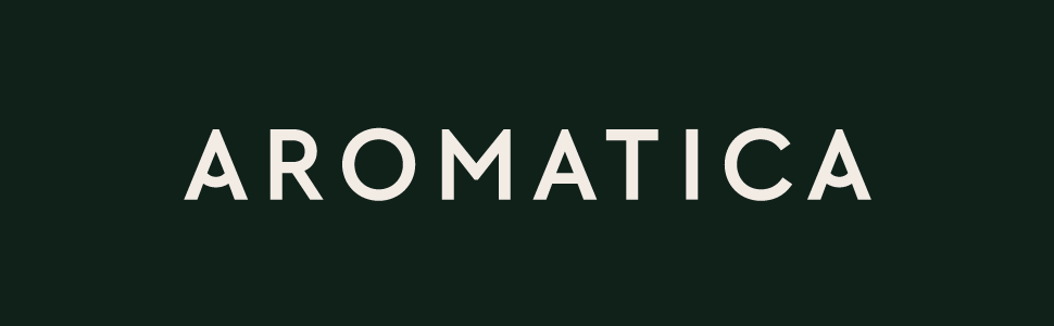 aromatica logo in green background