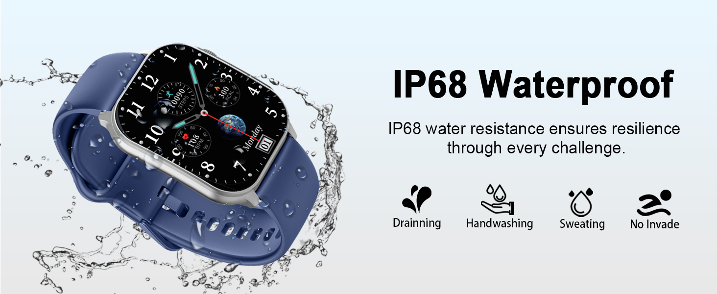 IP68 Waterproof Smartwatch