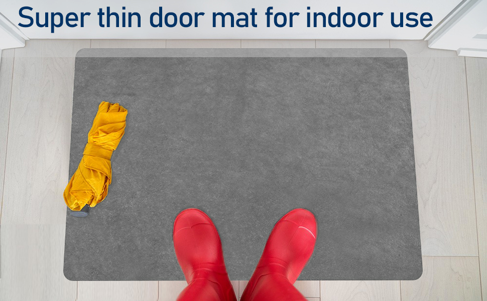 Jlyjlyfu Durable Indoor Door Mat, 2.6MM Super Thin Door Mat Indoor