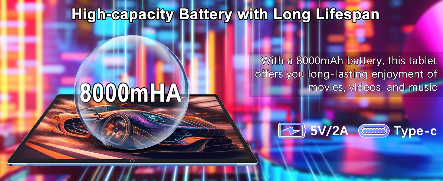8000 mAh Battery