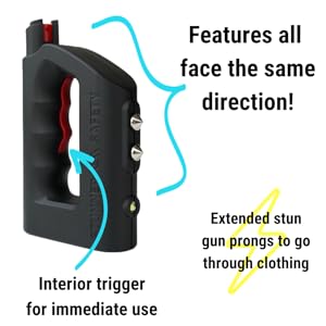 stun gun and pepper spray easy to use and easy to carry product