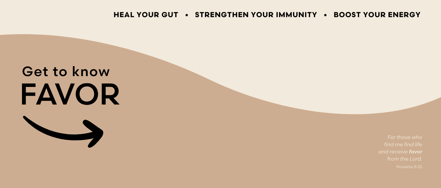 favor colostrum, heal your fut, strengthen your immunity, boost your energy