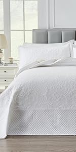 California King Oversized Bedspread Set for Extra Wide King Bed
| Extra Wide King Cal King Bedding Set with Shams in 39e6b37b 73d0 48bf 81b3 792786253e98. CR0,0,267,534 PT0 SX150 V1