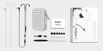 in ear earphone with case