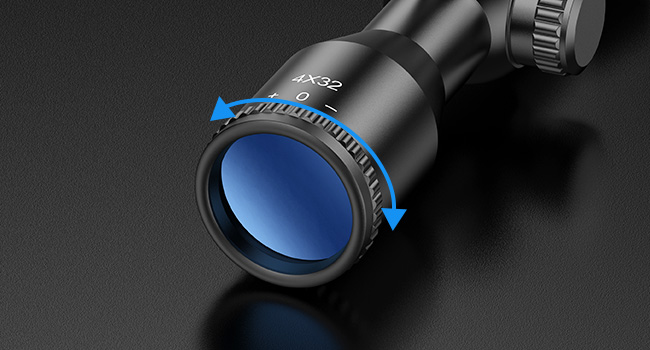 EZshoot best 4x32 rifle scope with fast focus ring