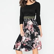 Black/Olive Band/Pink Floral