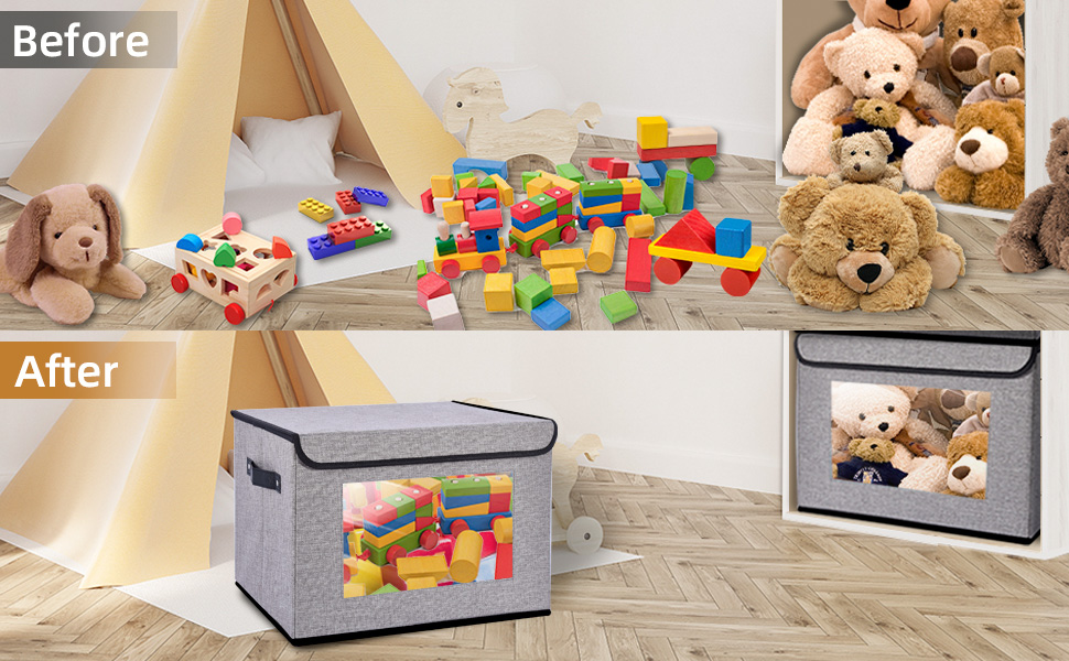 YheenLf Fabric Storage boxes,Storage Baskets for Shelves