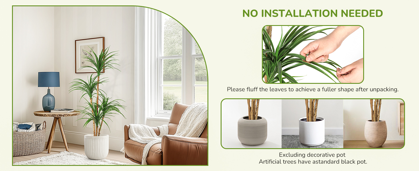 Artificial Dracaena Tree