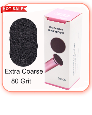 Replaceable Foot Sandpaper 80 Grit Discs