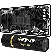Hystar Extended Gaming Mouse Pad | 5mm Thick, Waterproof Surface, Smooth Polyester Fabric, and Na...