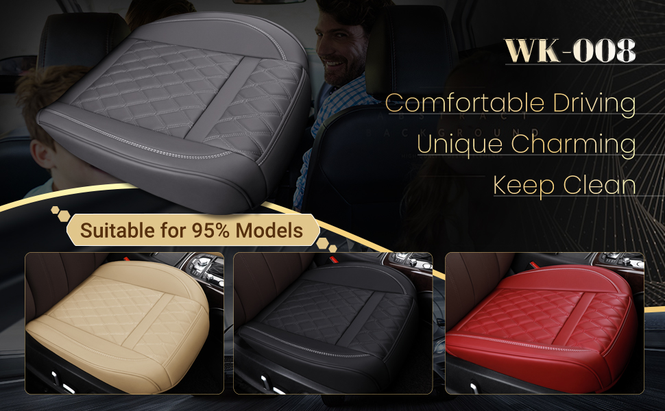 Wekar WK008 1 Pair Luxury Faux Leather Bottom Car seat