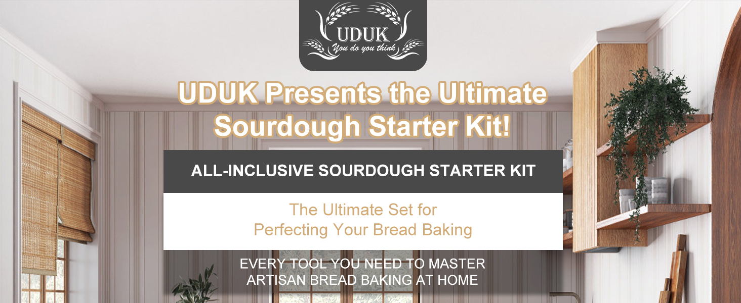 UDUK Sourdough Starter Kit, Sourdough Bread Baking Supplies