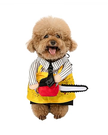 Dog chainsaw costume