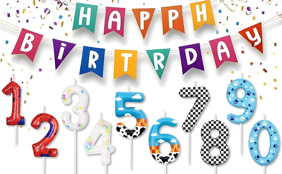 Black White Checkered 0th Birthday Number Candles, Number 0