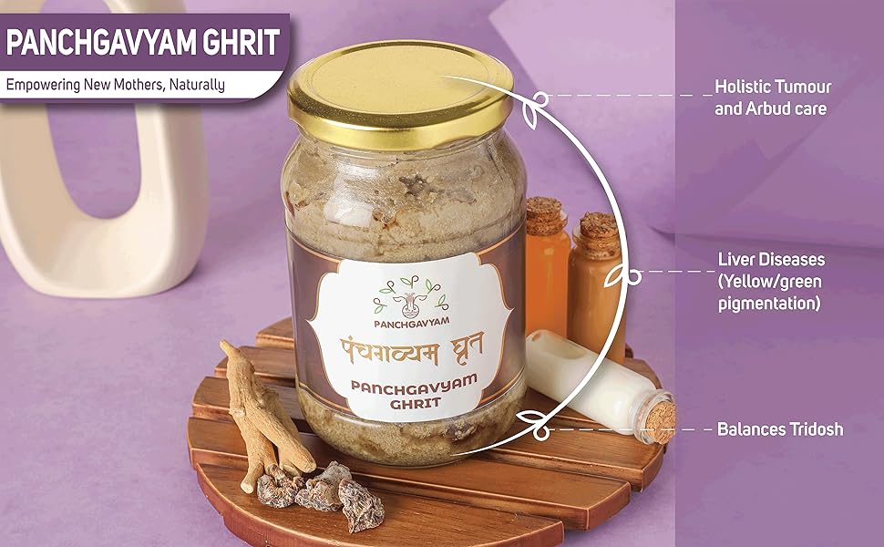 Buy Panchgavya Ayurvedic A2 Medicated Ghrit/GheeEnriched with 45