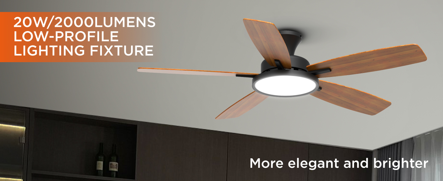 flush mount ceiling fan with lights 
